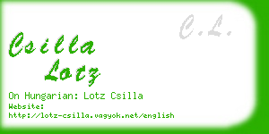 csilla lotz business card
